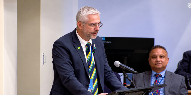 Representante do Ministério da Saúde durante reunião da ONU sobre preparação e resposta a pandemias