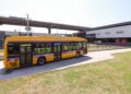 Ônibus elétricos apresentados no Terminal Gentileza, no Rio de Janeiro
