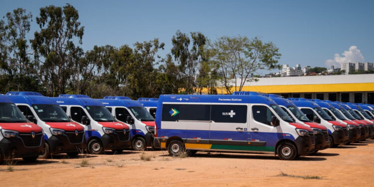 Veículos destinados ao reforço da rede do SUS em Minas Gerais